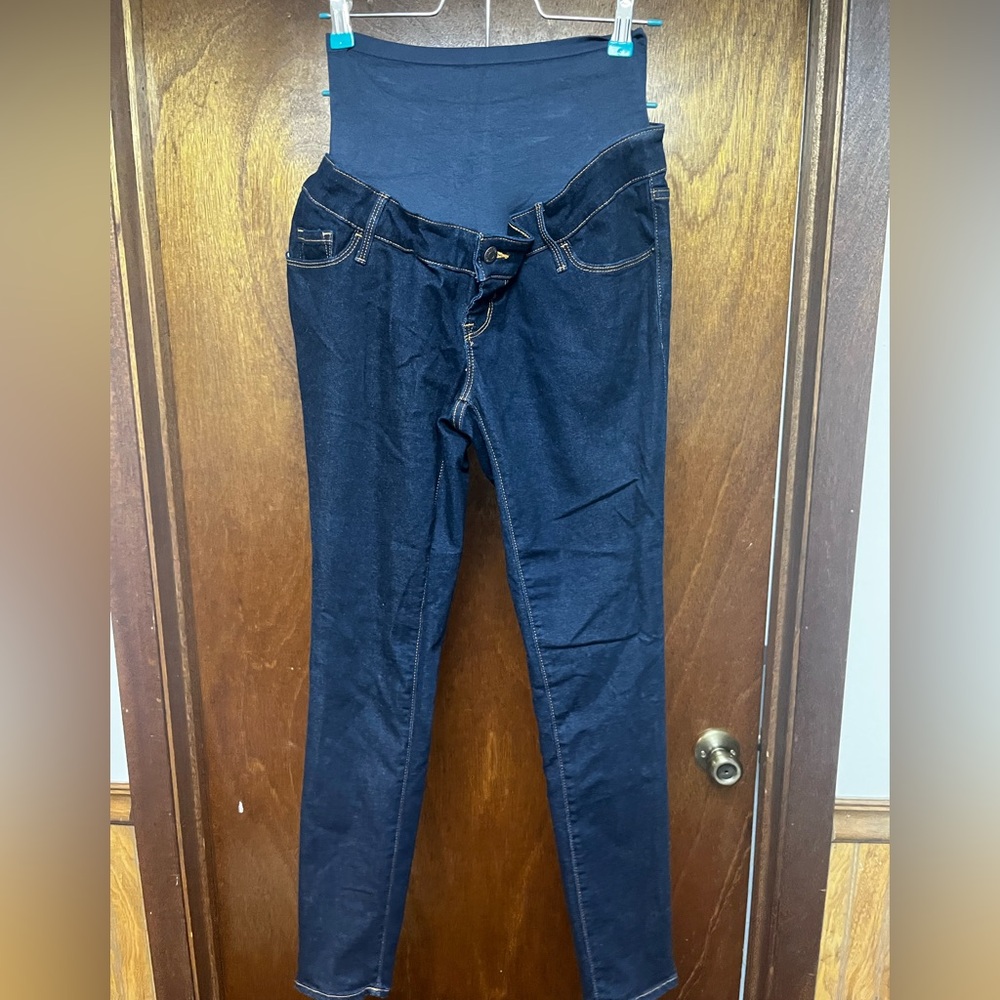 Maternity Old Navy Rockstar Dark Blue Jeans
